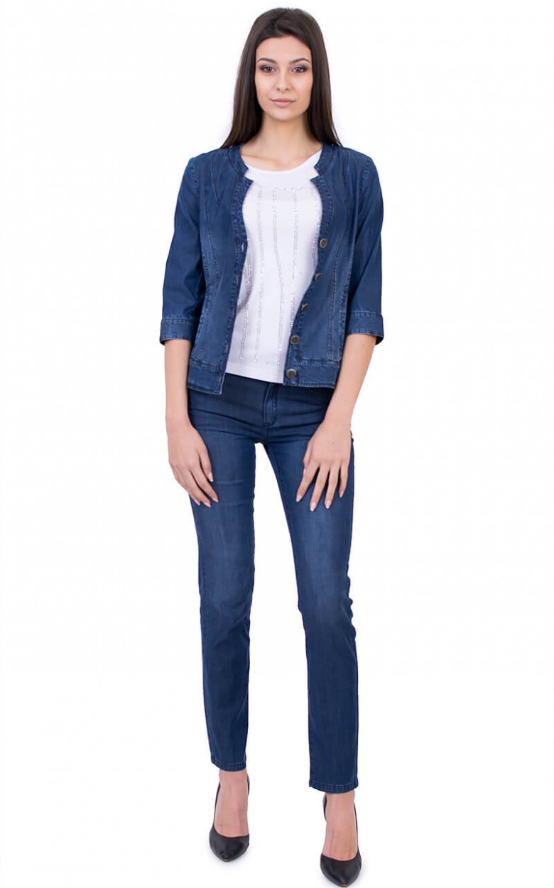 Elegant denim suits for womens best sale